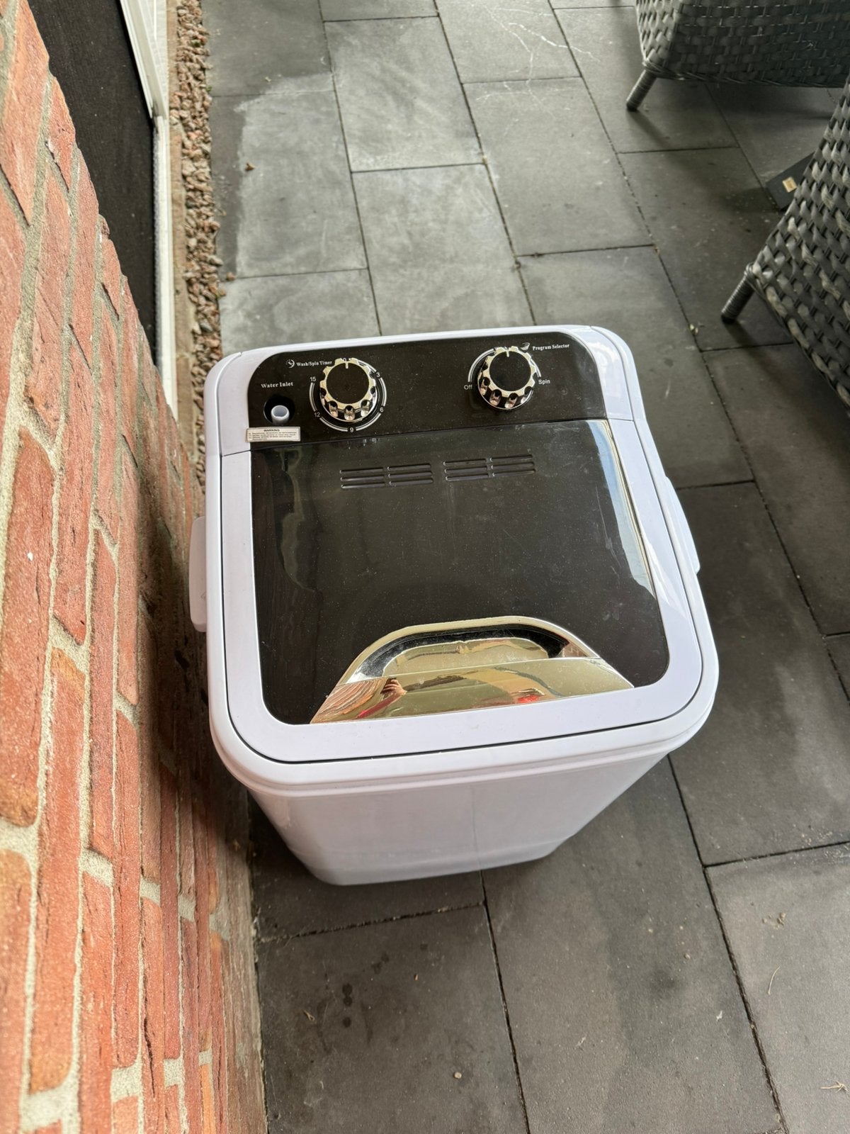 Bijna nieuwe camping wasmachine van Salora, Witgoed en Apparatuur, Wasmachines, Minder dan 4 kg, Ophalen, Minder dan 1200 toeren