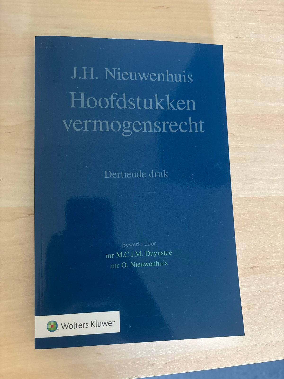 Hoofdstukken vermogensrecht - J.H. Nieuwenhuis, Ophalen of Verzenden, Gamma, Gelezen, HBO