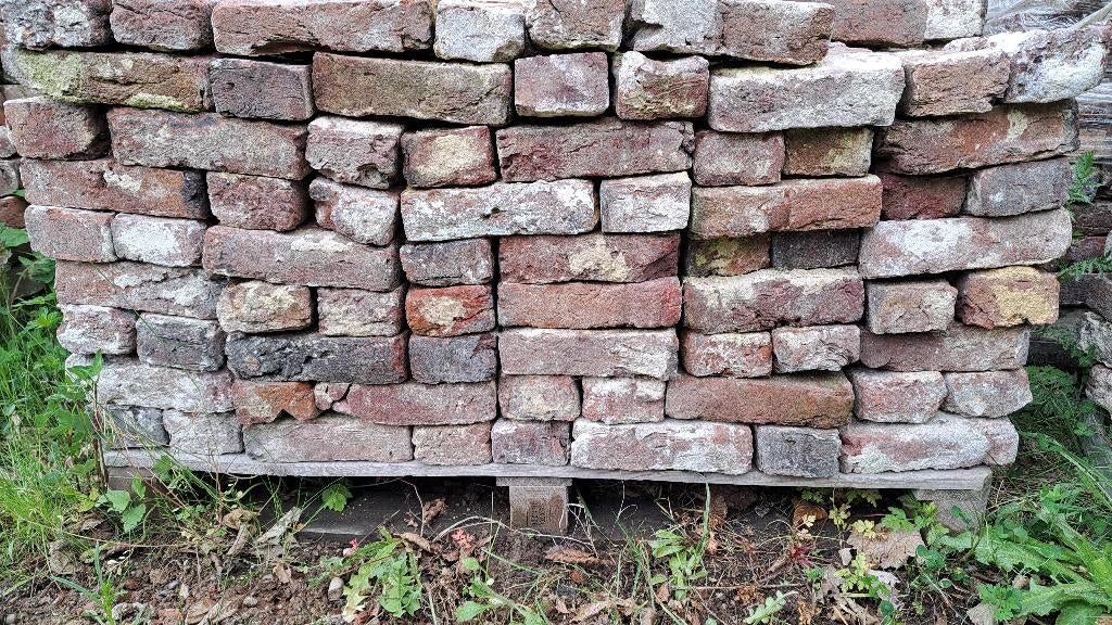 Ca. 5000 (schoongemaakte) oude veldbrandstenen veldbrand, Ophalen, Gebruikt, Bakstenen