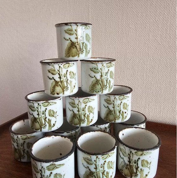 Wedgwood Stonehenge 'Green Leaves' eierdop, Overige typen, Vintage, Nieuw, Ophalen of Verzenden