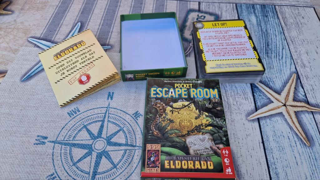 Pocket Escape Room: Het Mysterie van Eldorado -, Hobby en Vrije tijd, Gezelschapsspellen | Bordspellen, Ophalen of Verzenden, Zo goed als nieuw