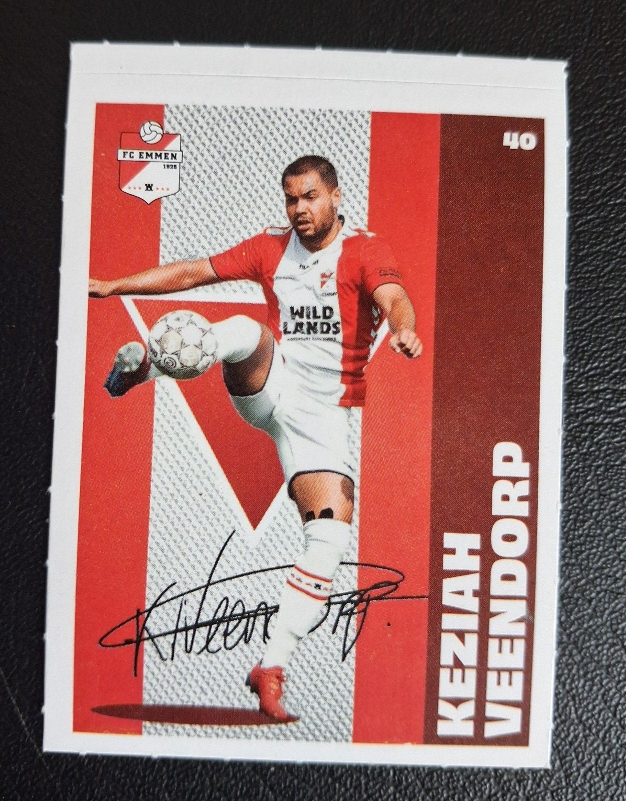 FC Emmen stickers - Keziah Veendorp, Verzamelen, Stickers, Ophalen of Verzenden, Nieuw, Sport