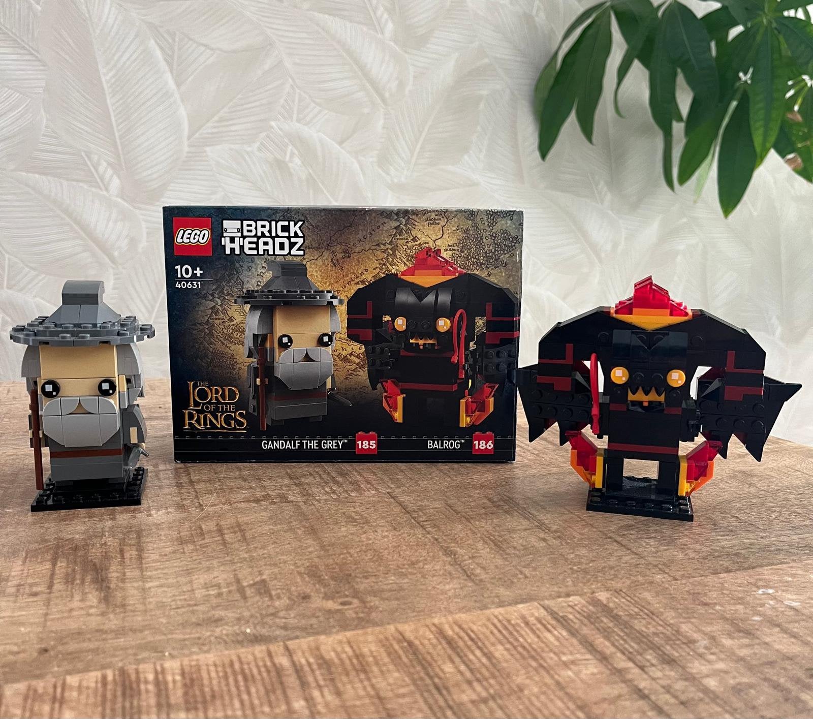 LEGO BrickHeadz 40631 Lord of the Rings Gandalf & Balrog, BrickHeadz, Lego, Ophalen of Verzenden, Zo goed als nieuw