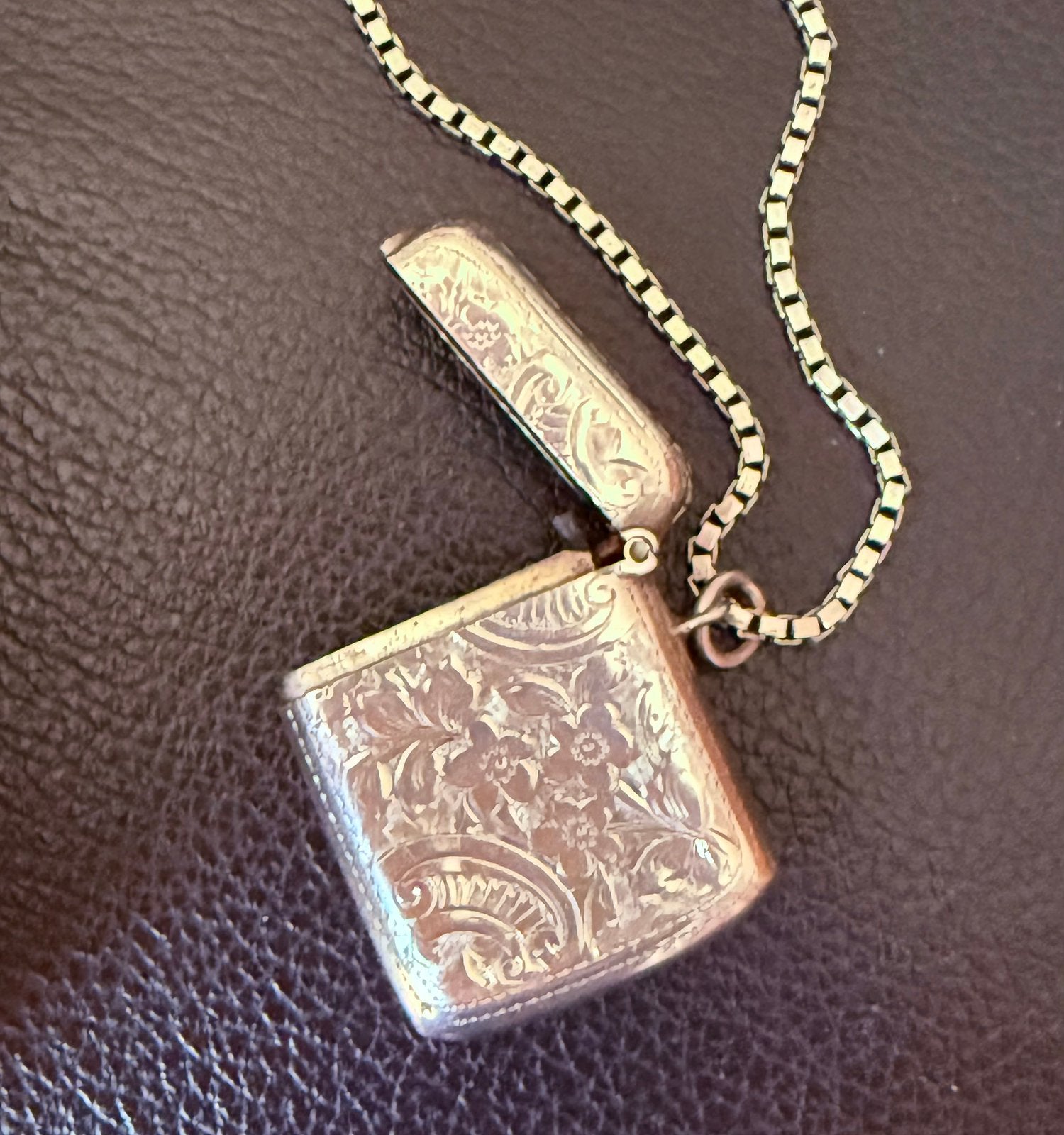 Antieke Zilveren Lucifersdoosje zonder Ketting, Ophalen of Verzenden, Zilver