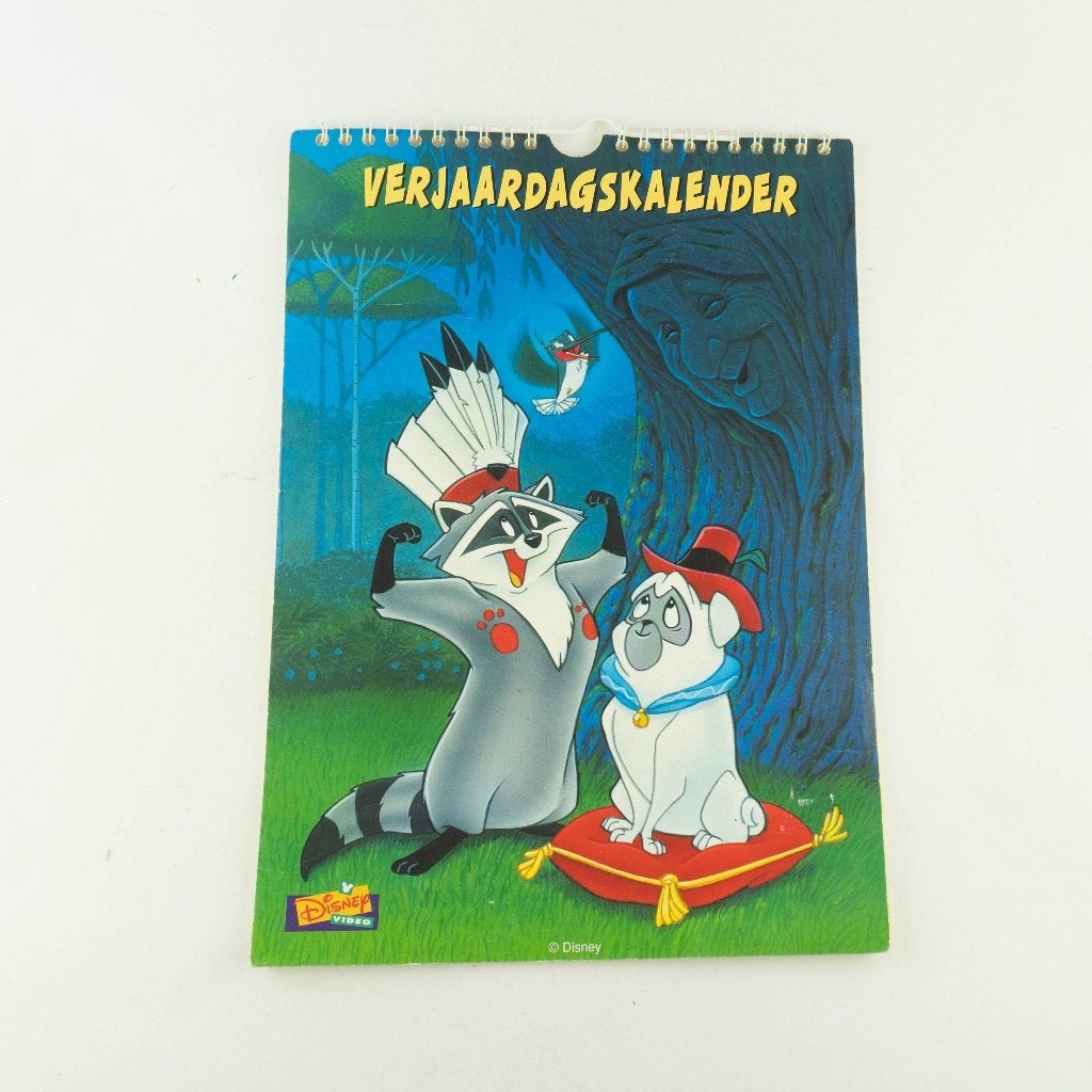 Disney video verjaardagskalender uit de jaren 90, Verzamelen, Papier, Kaart of Schrift, Overige figuren, Ophalen of Verzenden