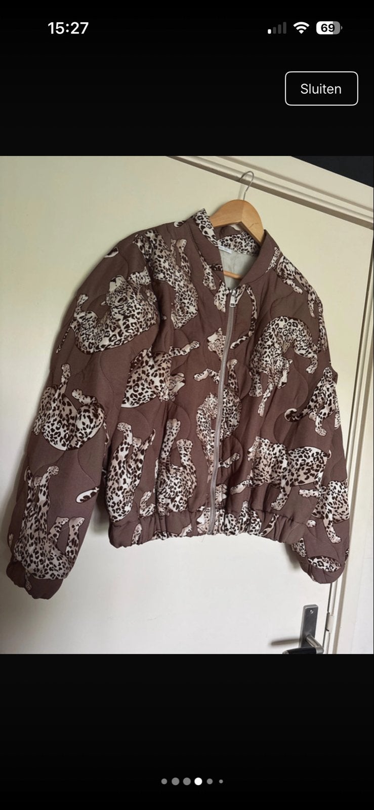 Leopard Wavy Bomberjack - Nooit gedragen! Maat L/XL, Verzenden, Nieuw, Maat 42/44 (L), Bruin