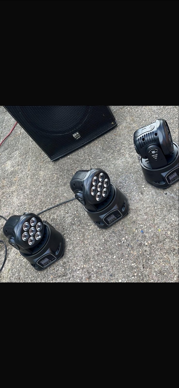 3x Mini Wash LED Movingheads - Zo goed als nieuw, Ophalen of Verzenden, Zo goed als nieuw, Licht, Kleur