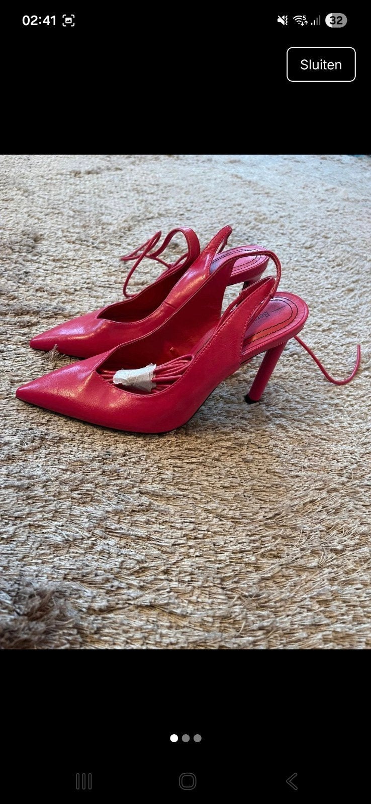 Roze slingback pumps met puntige neus, Pumps, Zo goed als nieuw, Roze, Bershka