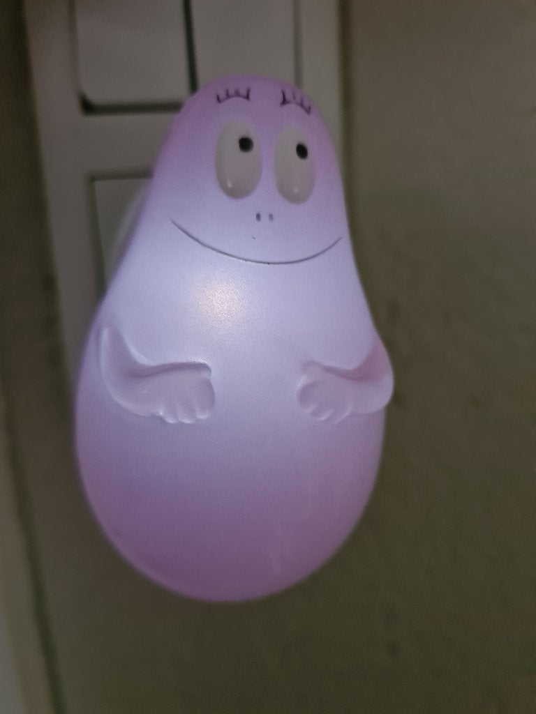 Barbapapa lampje nachtlampje lamp licht kinderlamp, Minder dan 100 meter, Verzenden, Zo goed als nieuw, Nvt
