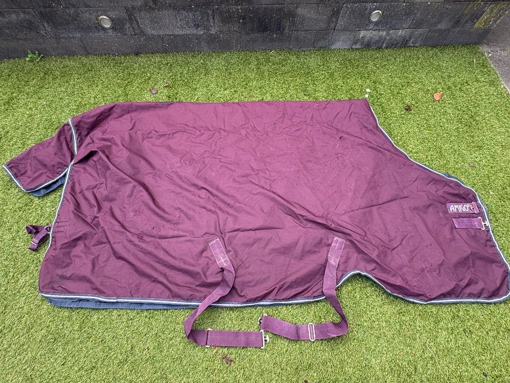 Verschillende Horseware Amigo en Rambo airliner dekens 6,6, Dieren en Toebehoren, Full (L), Gebruikt, Ophalen of Verzenden, Afneembare hals