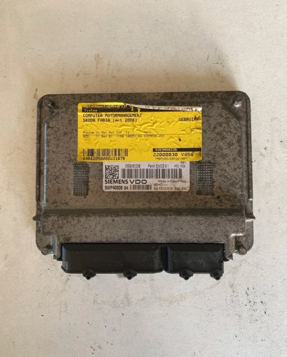 Škoda Fabia II 5J / Vw Polo IV 9N 1.2i (BZG) 03E906023B Ecu, Ophalen of Verzenden