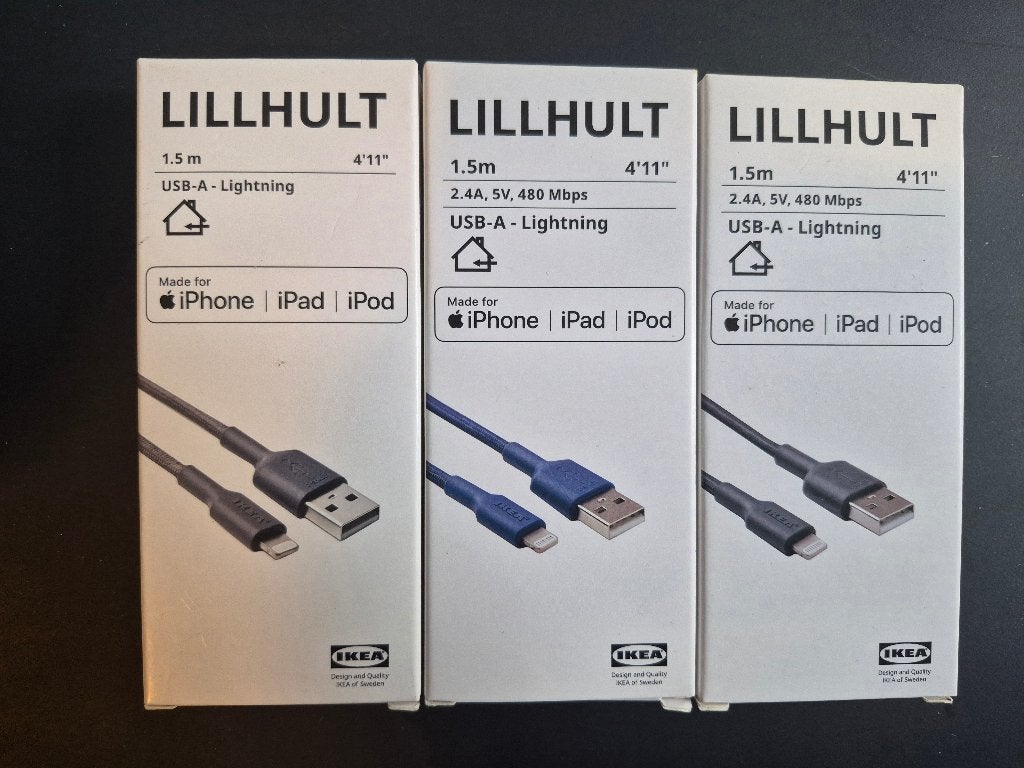 IKEA USB-A naar Lightning kabels, Ophalen of Verzenden, Nieuw, Snoer of kabel, Apple