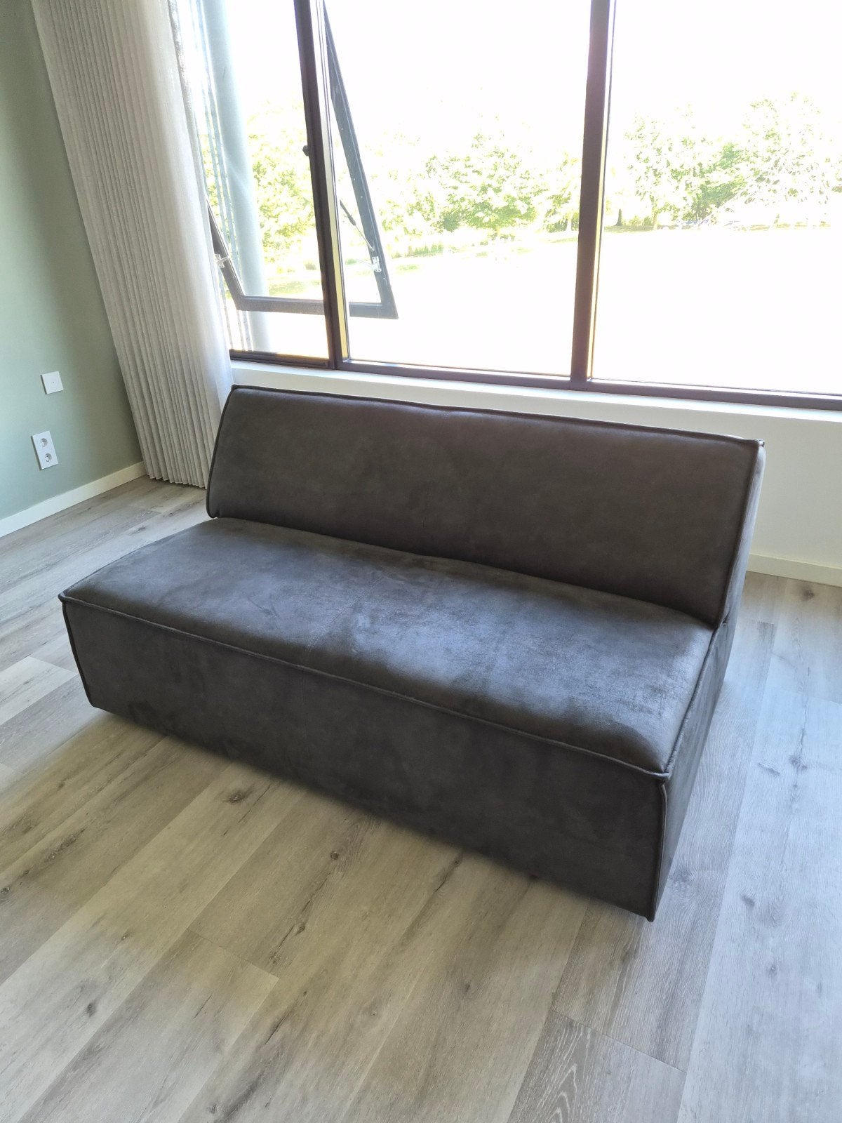 2-zits Baricci bank Pronto Wonen (microleder, antraciet), Ophalen