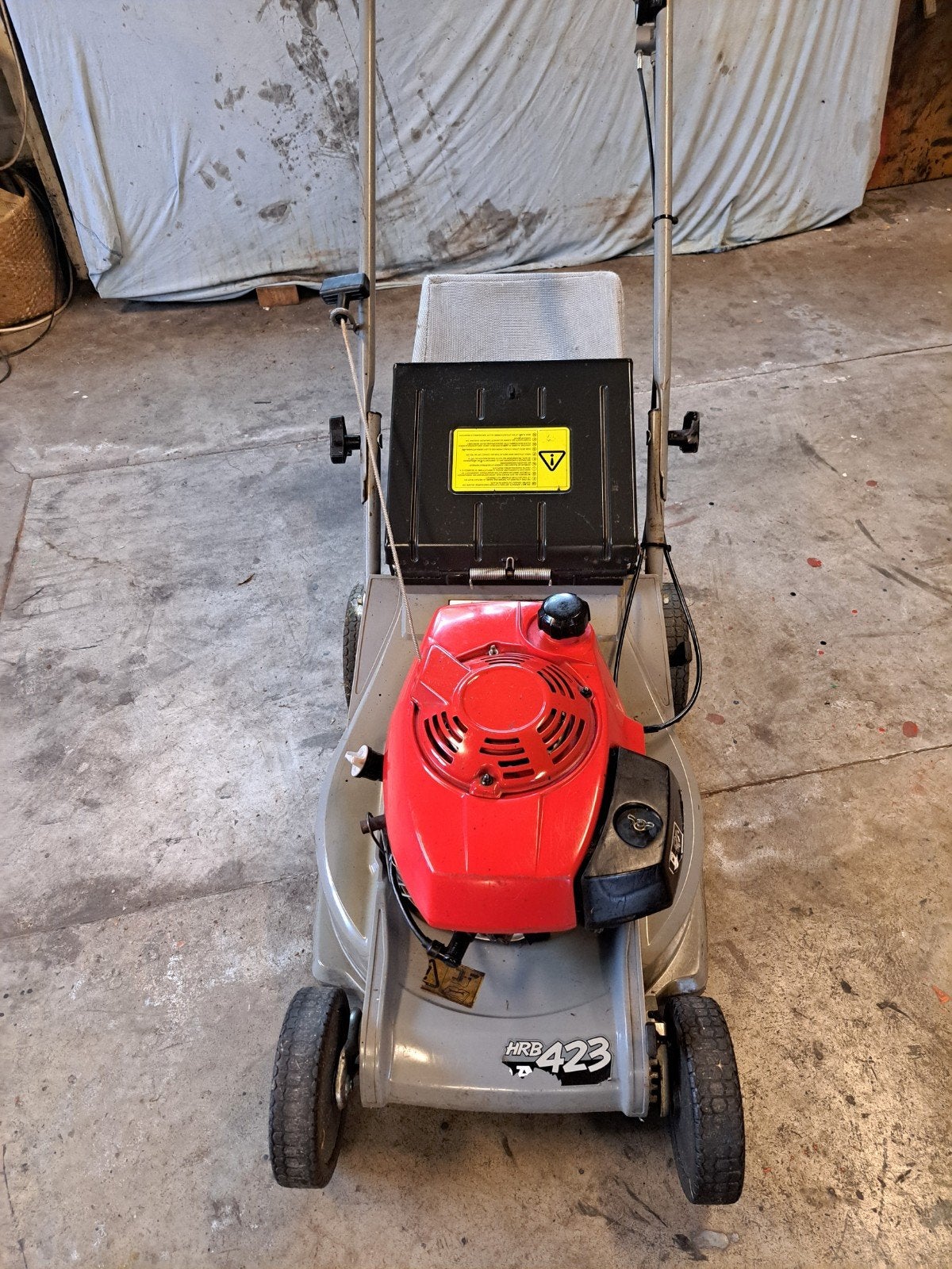 Honda grasmaaier, Ophalen, Gebruikt