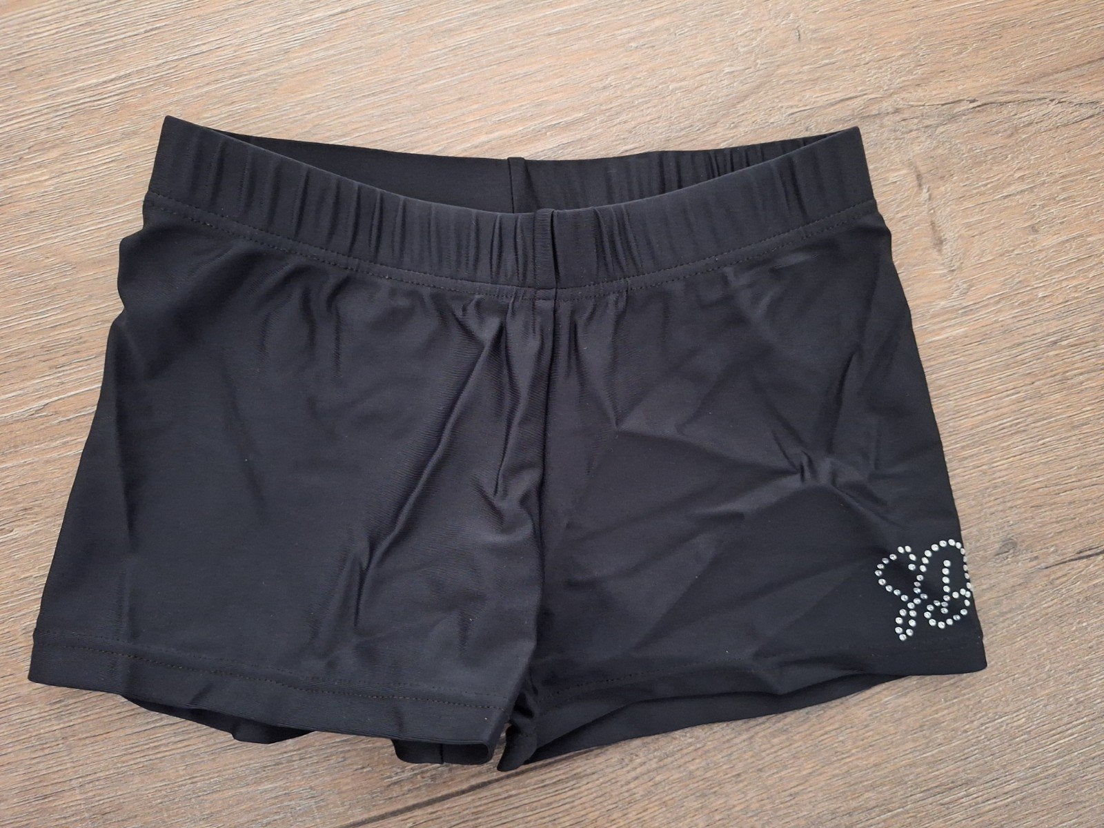 Zwart Lycra Turnbroekje Maat CME 122-128, Gebruikt, Turnbroekje, Zwart, Kindermaat 122 t/m 140