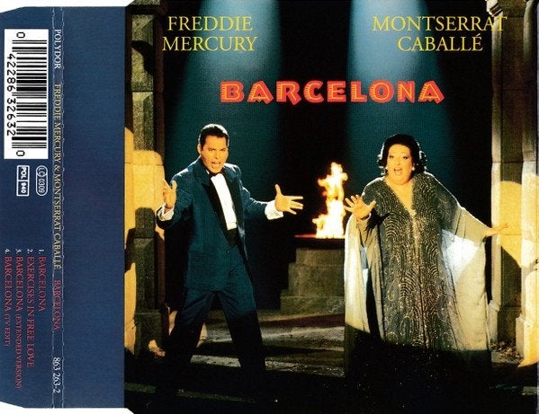 Freddie Mercury & Montserrat Caballé – Barcelona CD Maxi '92, Verzenden, Zo goed als nieuw, Pop