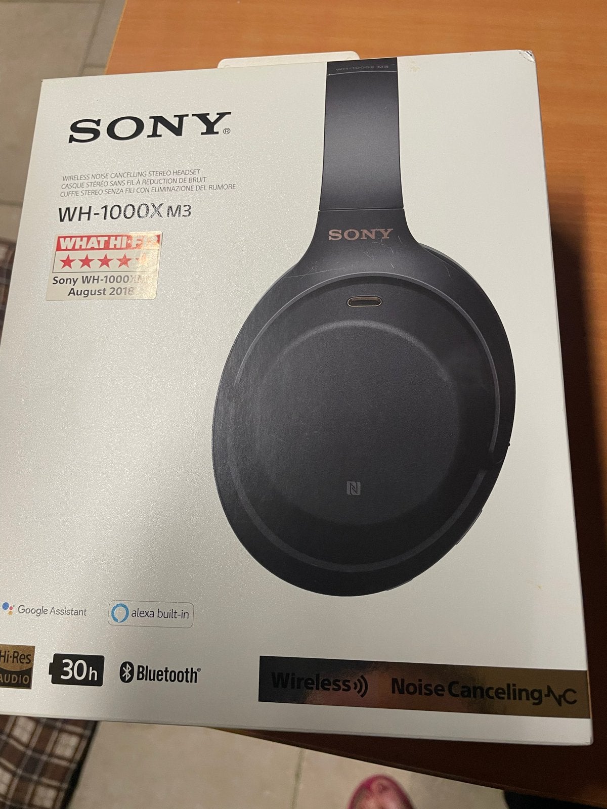 Sony WH-1000XM3 Draadloze Noise-Cancelling Hoofdtelefoon, Bluetooth, Nieuw, Ophalen of Verzenden, Zwart