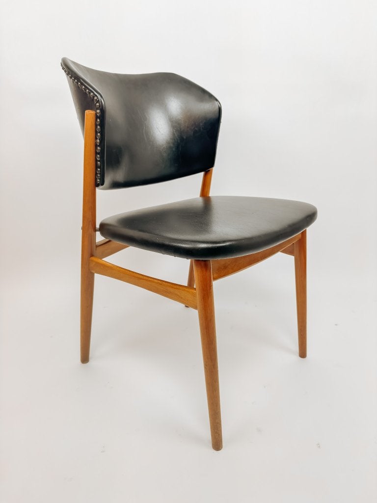 Vintage eetkamerstoel van Franz Spahn voor Spahn Stadtlohn, Ophalen, -, Mid century modern, Zwart