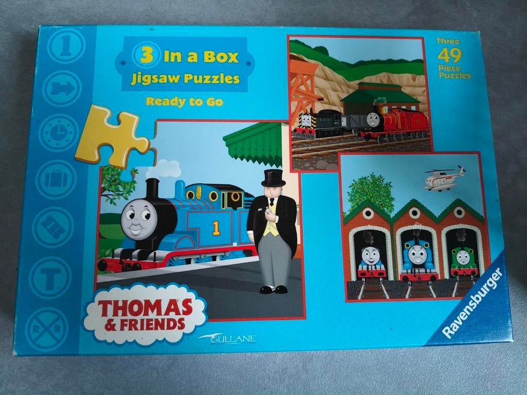 3 Thomas de Trein puzzels, Ophalen of Verzenden, 10 tot 50 stukjes, Gebruikt, 2 tot 4 jaar