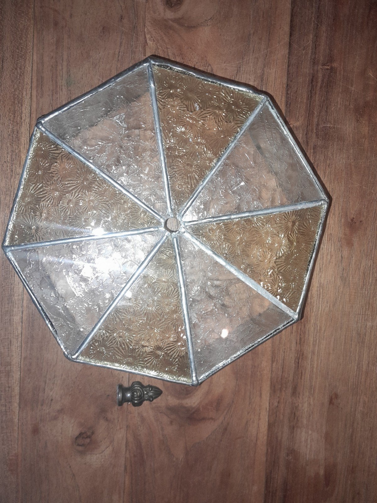 Tiffany lampenkap plafonnière, Ophalen of Verzenden, Zo goed als nieuw, Rond, Minder dan 25 cm