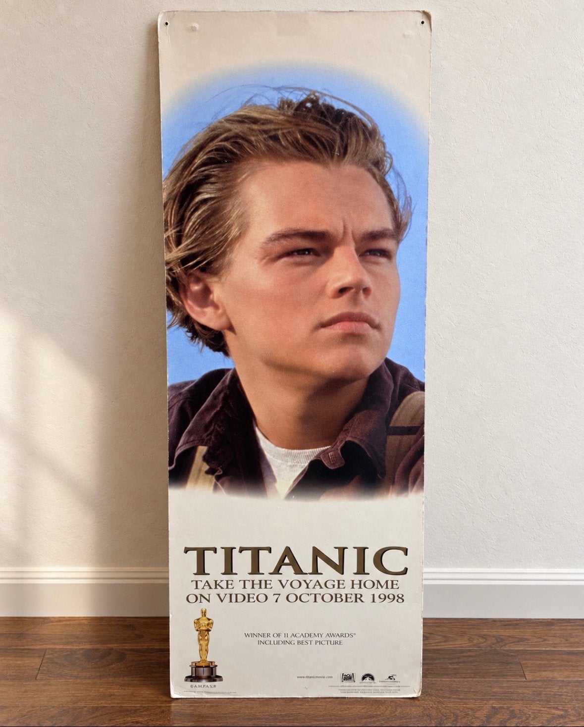 Titanic film poster Leonardo DiCaprio Kate Winslet 1998, Verzamelen, Ophalen of Verzenden, Gebruikt, Film, Poster