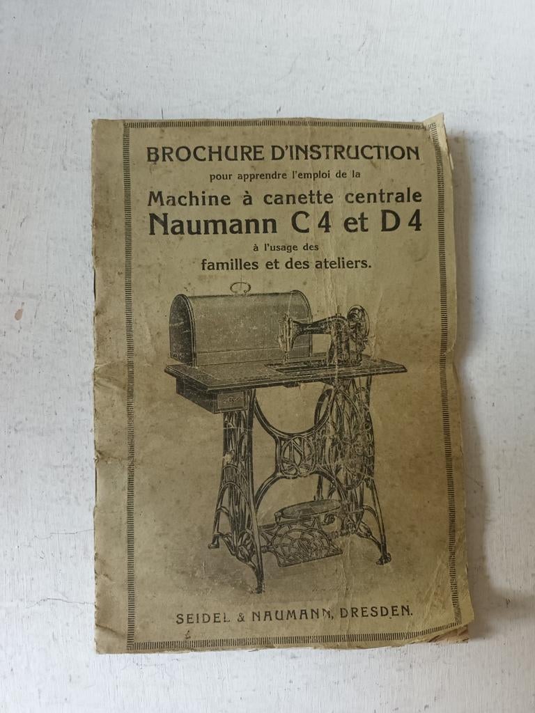 Naumann C4 & D4 Naaimachine Handleiding - Frans, Ophalen of Verzenden