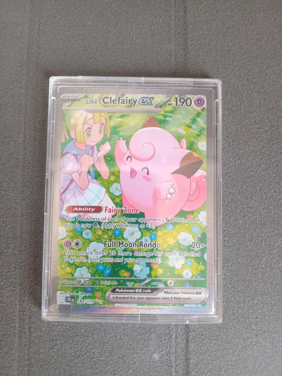 Lillie's Clefairy ex 184/159 (Secret illustration rare), Hobby en Vrije tijd, Verzamelkaartspellen | Pokémon, Ophalen of Verzenden