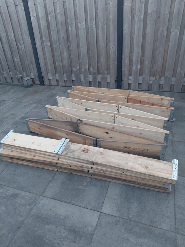 10 palletranden voor een euro pallet, Ophalen, Minder dan 180 cm, Planken