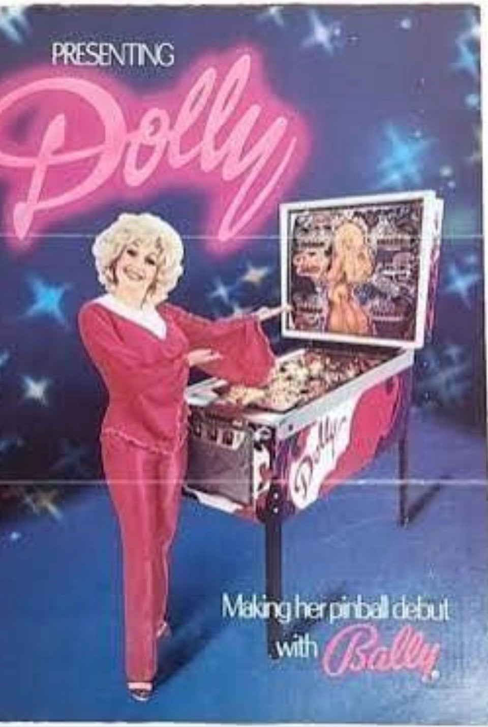 Bally Dolly Parton Flipperkast - Vintage Speelplezier, Ophalen, Gebruikt, Elektronisch, Bally