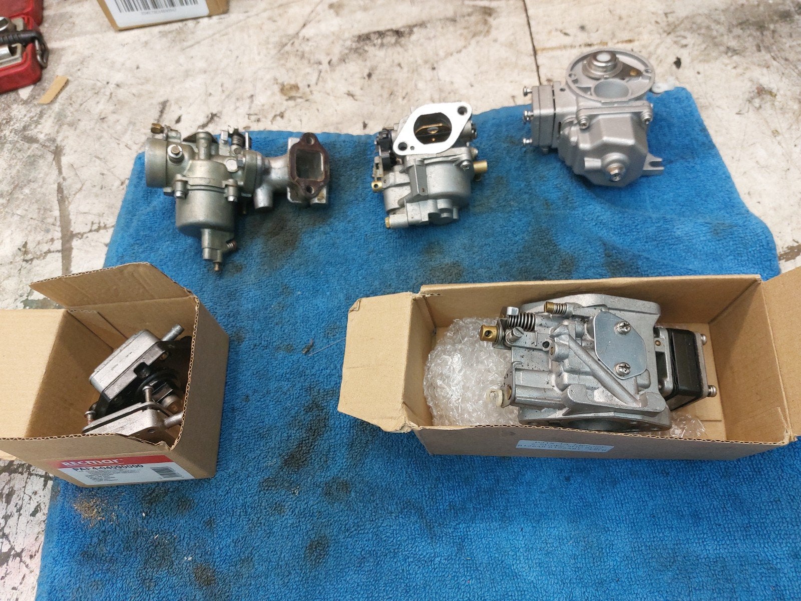 carburateurs voor buitenboordmotoren, o.a. Mariner 4p, Ophalen of Verzenden