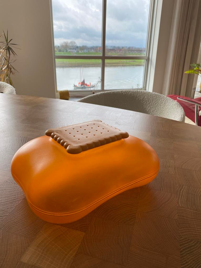 Alessi Mary Biscuit koektrommel, Huis en Inrichting, Keuken | Keukenbenodigdheden, Ophalen of Verzenden, Gebruikt