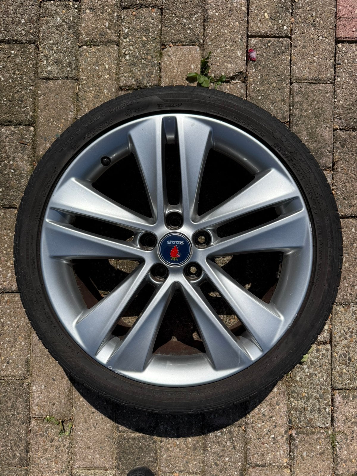 18” Saab 9-3 5x110 Gm velgen gebruikt opel vectra /astra etc, Auto-onderdelen, Banden en Velgen, 18 inch, Velg(en), Ophalen of Verzenden
