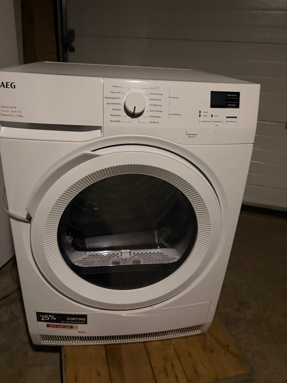 AEG Warmtepompdroger 8 kg – 7000 Series SensiDry, Ophalen, 6 tot 8 kg, Overige typen, Zo goed als nieuw