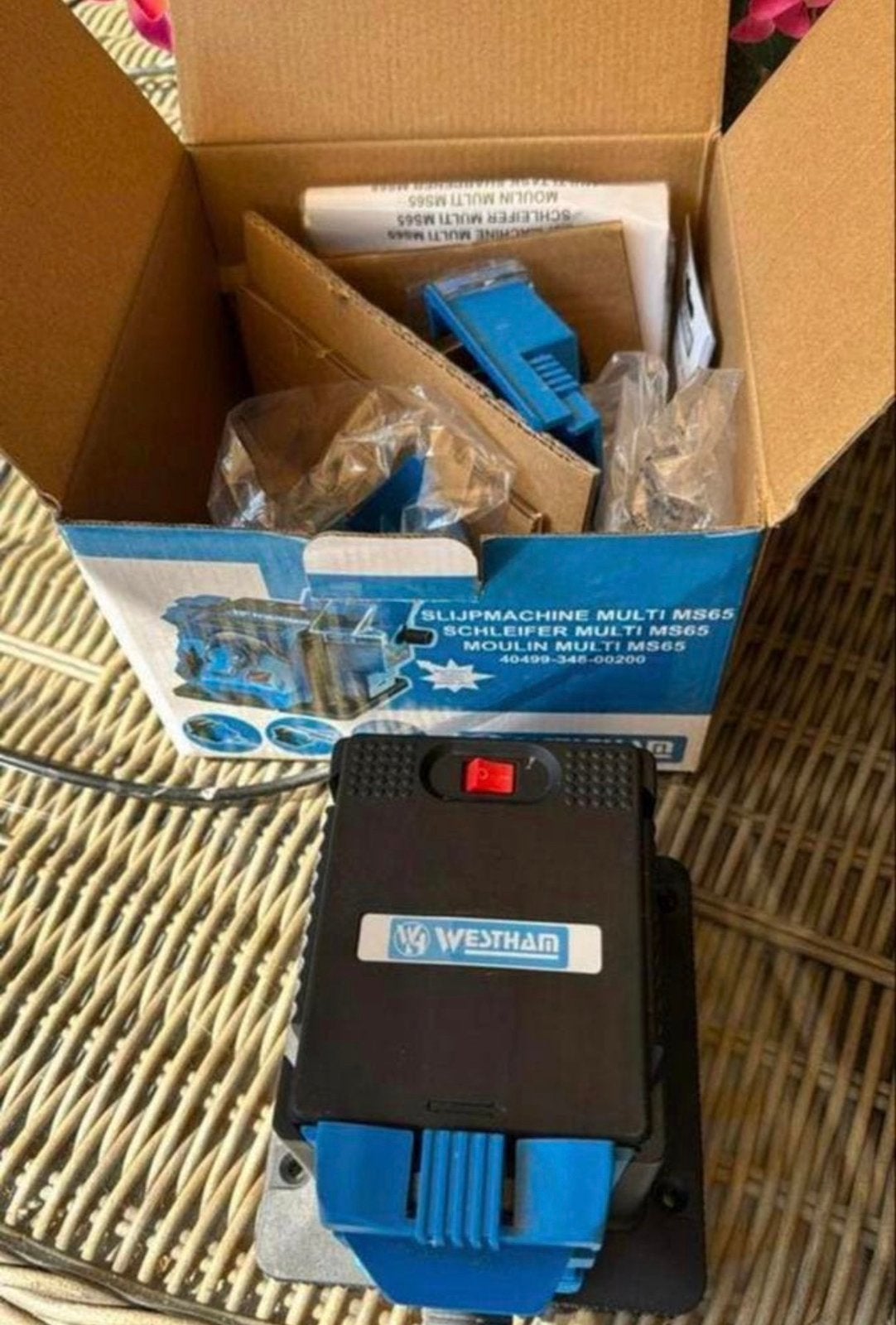Westham Multi MS65 Slijpmachine - Zo goed als nieuw!, Ophalen of Verzenden, Zo goed als nieuw, Minder dan 700 watt, Werkbankslijpmachine