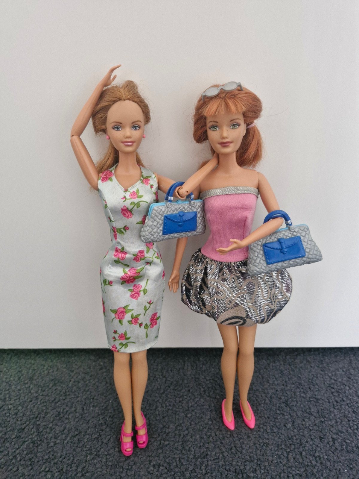 2 Mattel Midge Barbies uit 2002 - Roodharig & Compleet, Ophalen of Verzenden, Zo goed als nieuw, Barbie