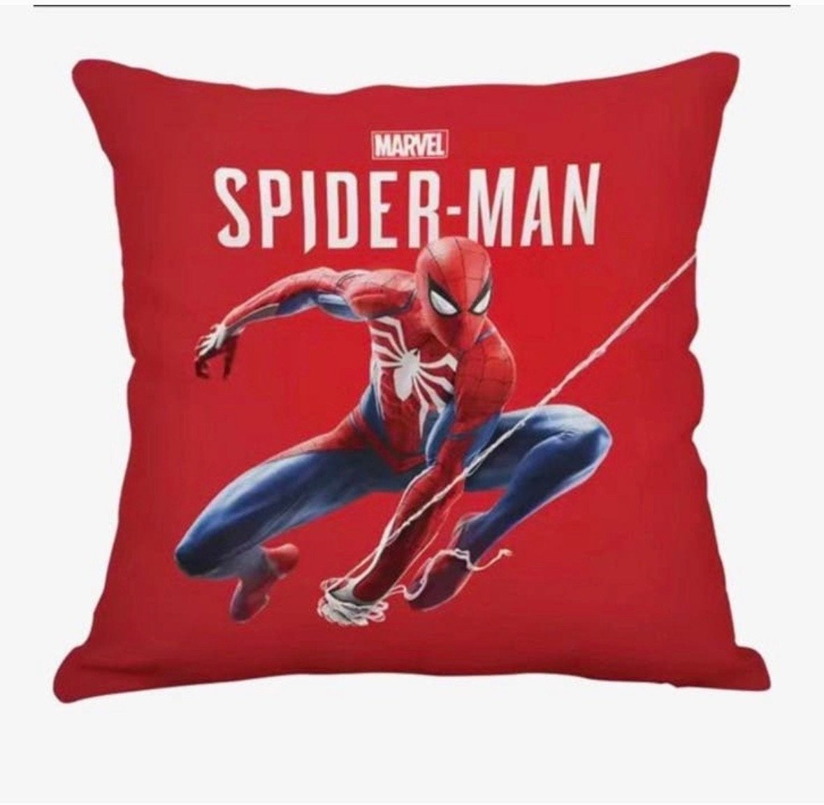 Spiderman Kussensloop 40x40 cm – Superheld Kussenhoes, Verzenden, Nieuw, Rood, Vierkant