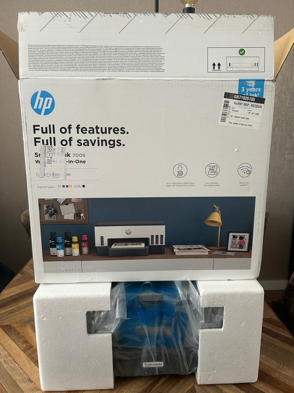 Nieuwe HP Smart Tank 7008 All-in-One Printer, Computers en Software, Printers, Kopieren, Inkjetprinter, All-in-one, Nieuw