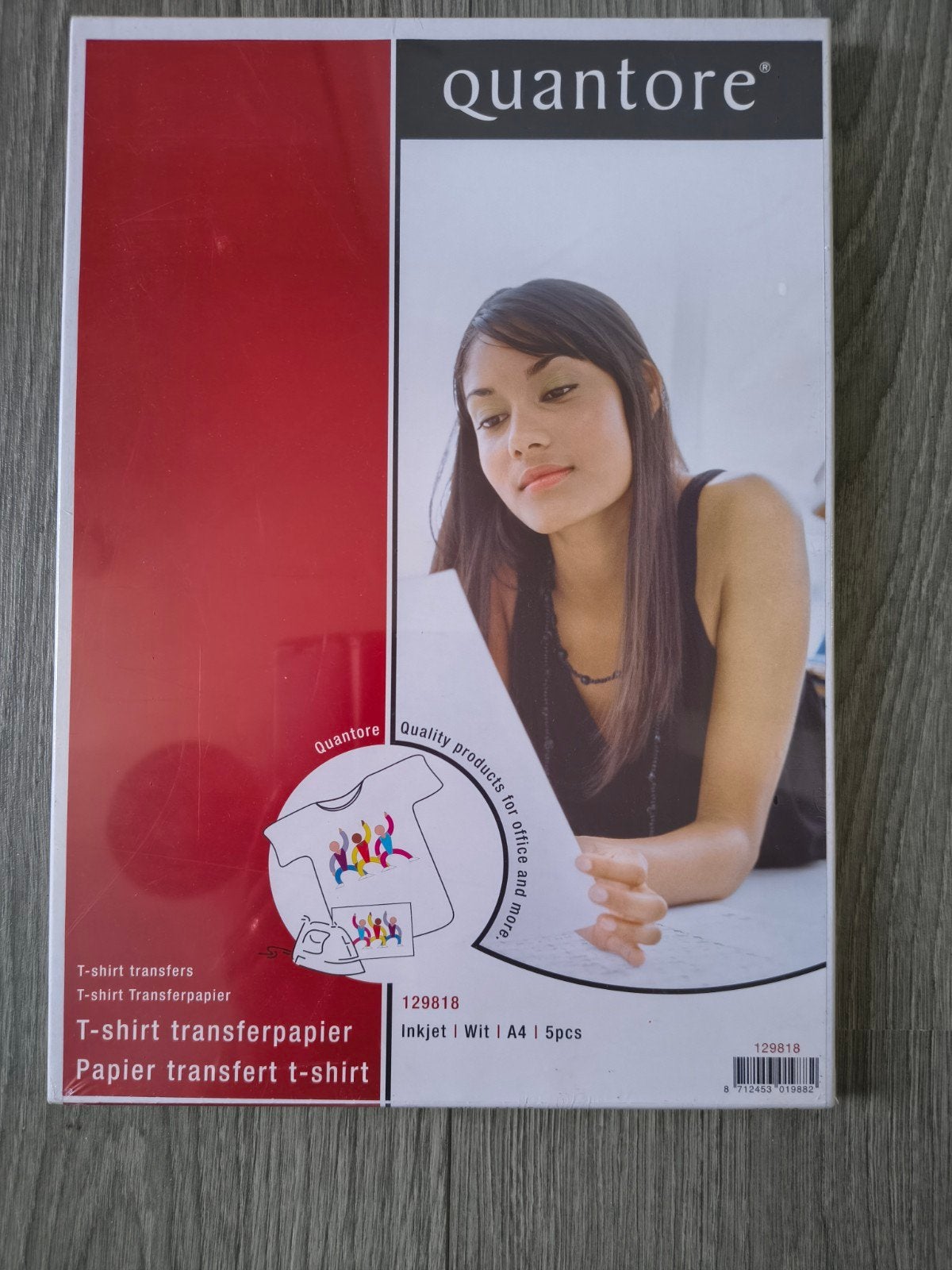 Quantore T-shirt transferpapier textiel papier, Ophalen of Verzenden, Nieuw, Wit, Overige merken