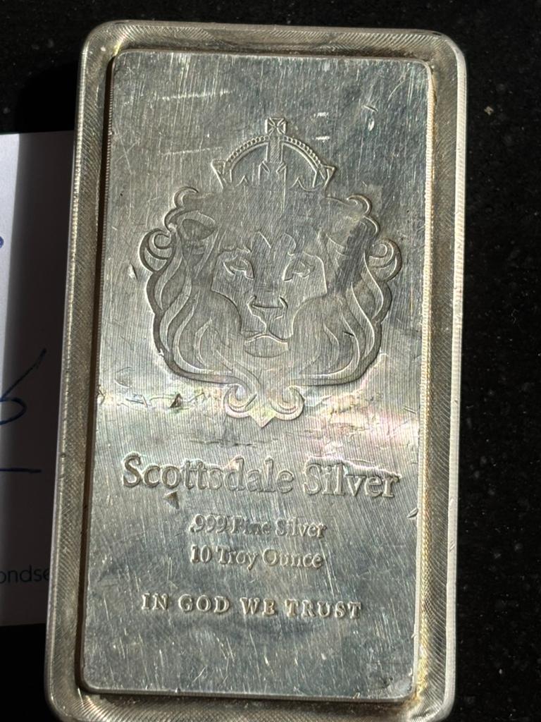 10oz Scottsdale stacker baar .999 -311 gram zilver - baartje, Ophalen of Verzenden, Zilver