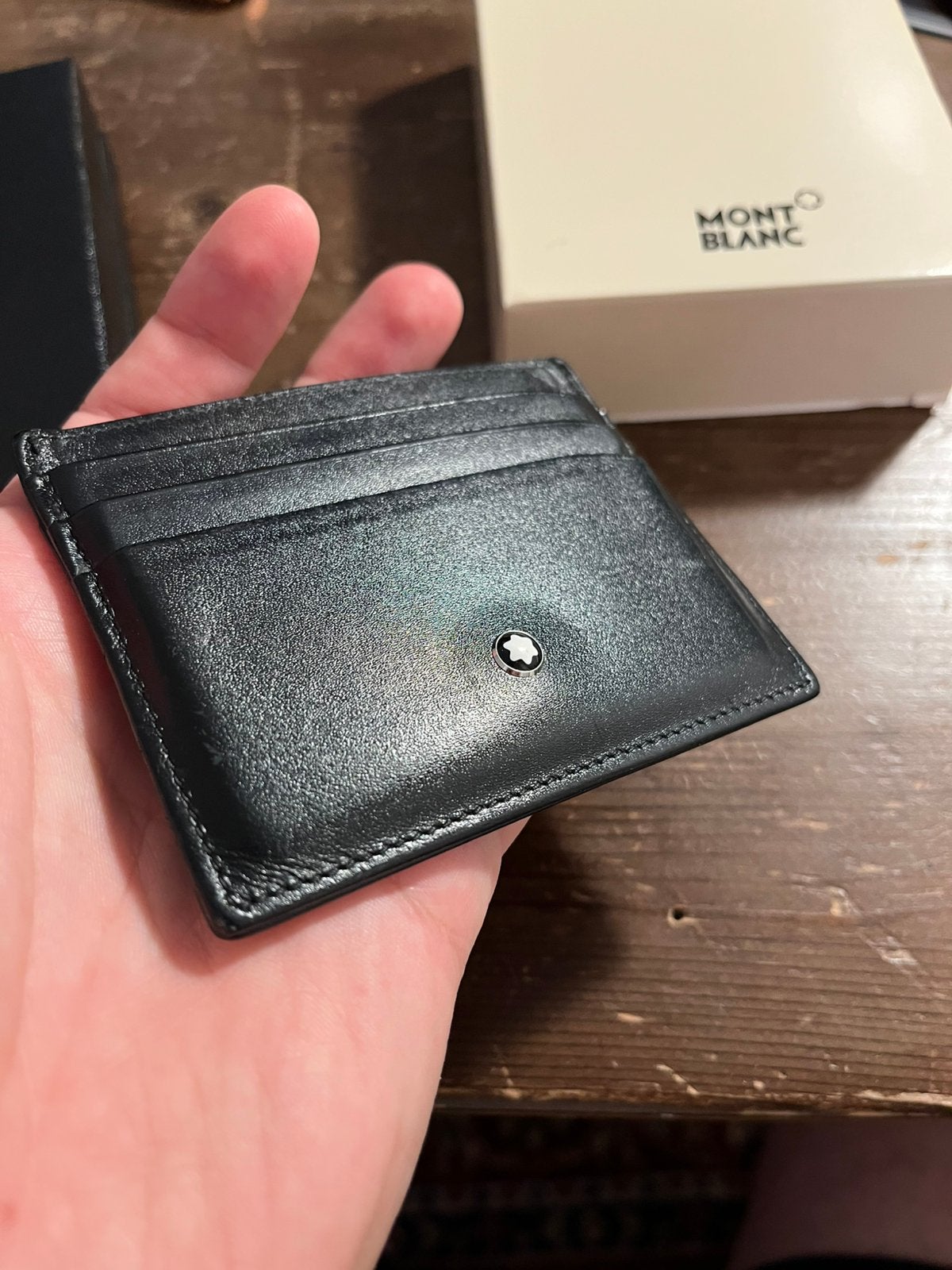 Montblanc Meisterstück Sfumato Kaarthouder 6cc | met doos, Ophalen, Zo goed als nieuw, Leer