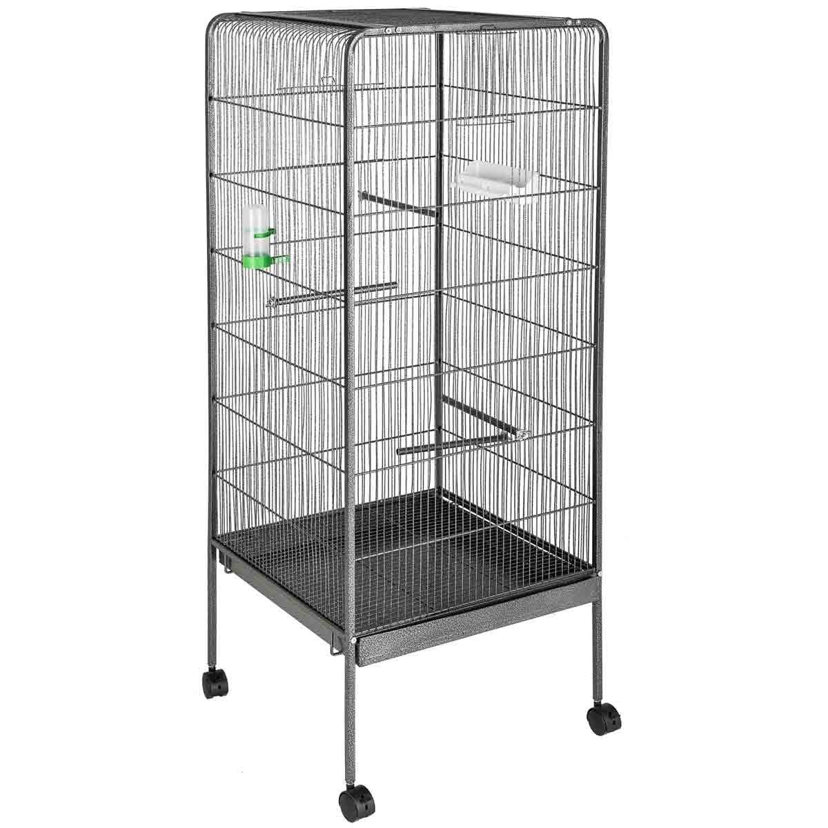Tectake-vogelkooi, Dieren en Toebehoren, Ophalen, Zo goed als nieuw, Metaal, Vogelkooi