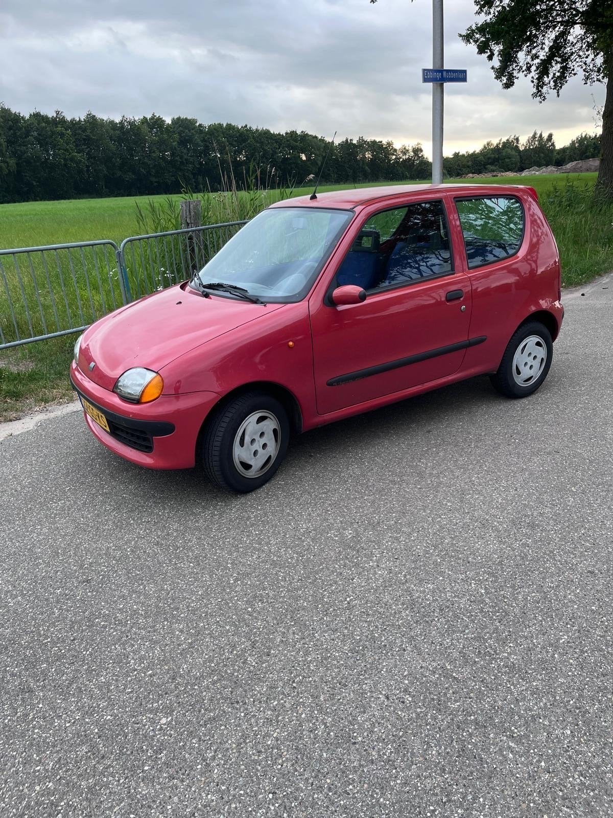 NIEUWE APK Fiat Seicento 1.1 SPI 2001 Rood, Voorwielaandrijving, Origineel Nederlands, 400 kg, Handgeschakeld