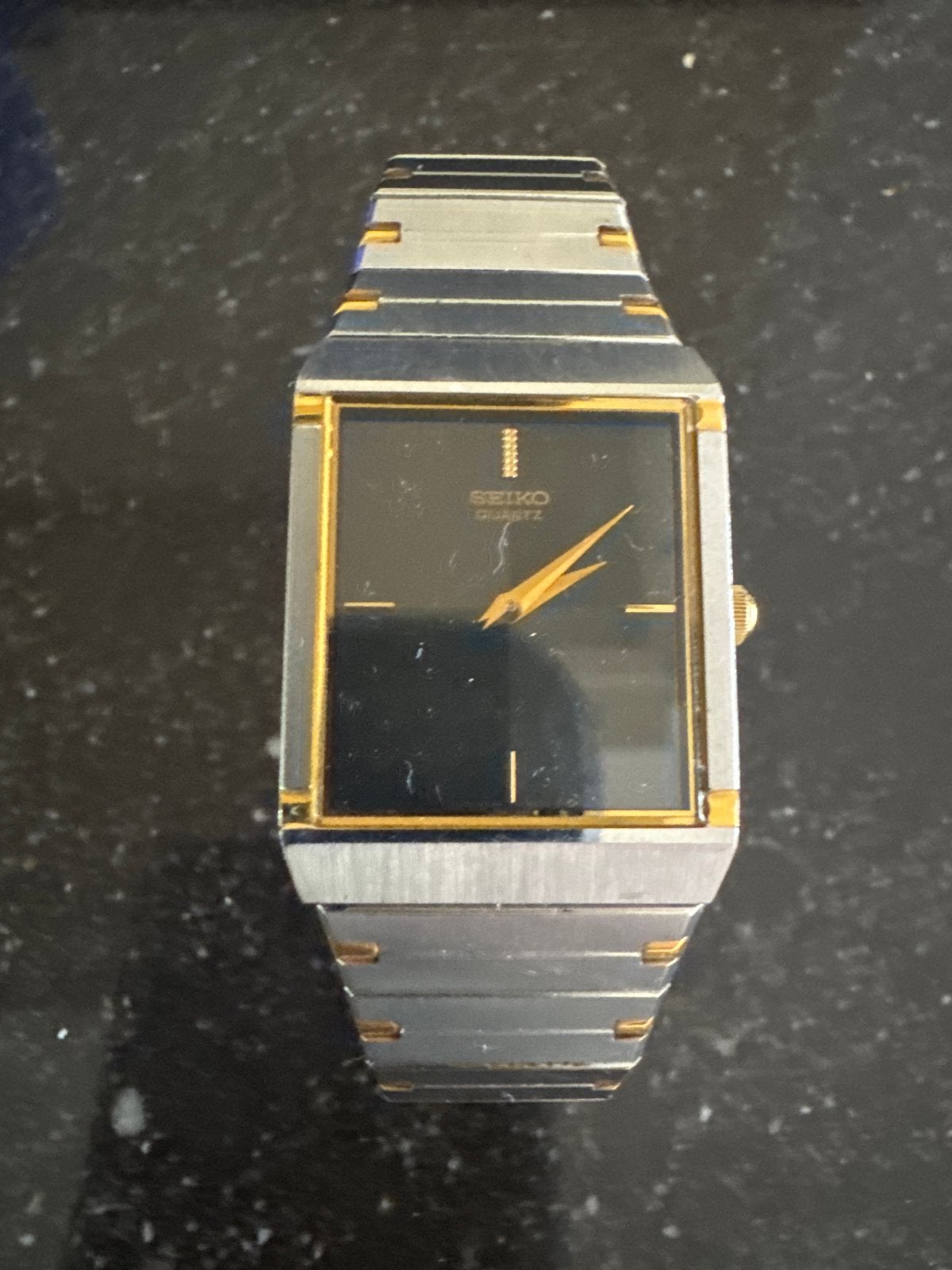 Seiko Quartz Horloge - Klassiek Design met Zwarte Wijzerplaa, Sieraden, Tassen en Uiterlijk, Seiko, Gebruikt, Staal, Polshorloge