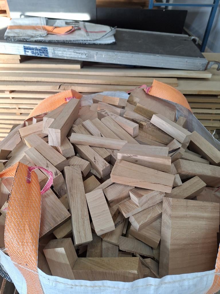 Big Bag droog eiken brandhout (meubelhout), Tuin en Terras, Haardhout, Minder dan 3 m³, Ophalen