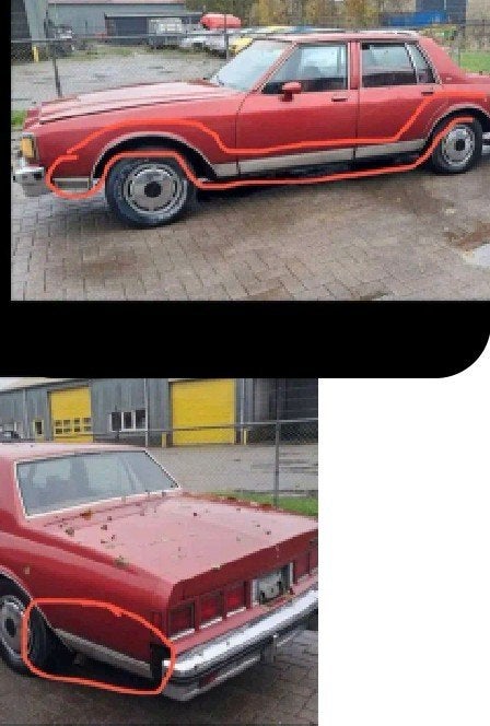 Complete set sierlijsten Chevrolet Caprice, Ophalen of Verzenden, Gebruikt, Chevrolet