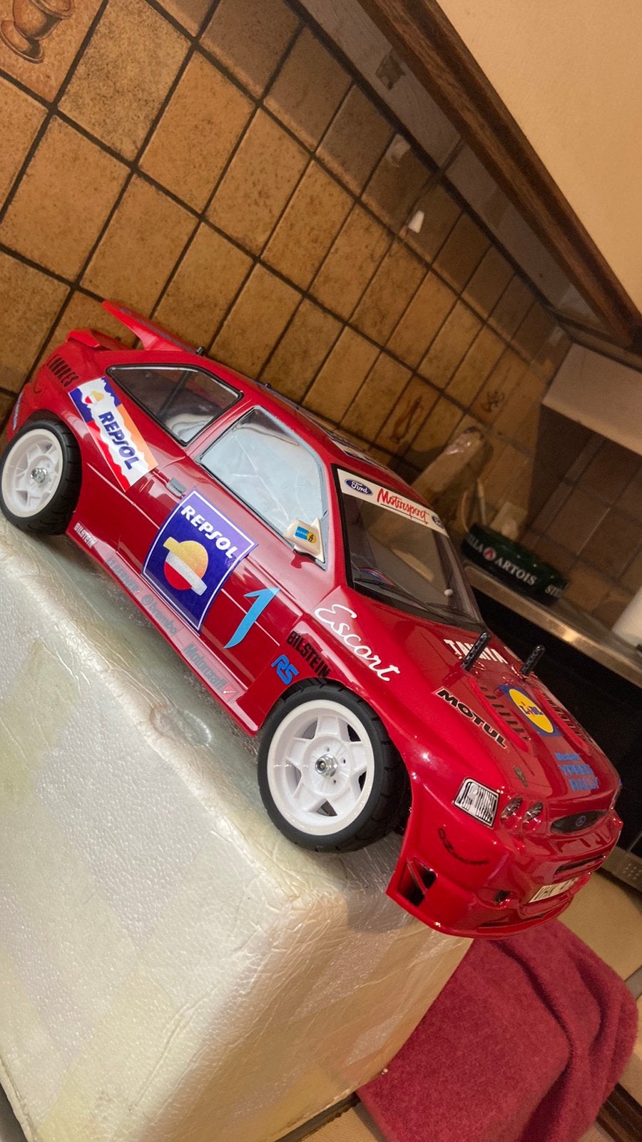 RC Tamiya Ford Escort RS Cosworth TL-01 4WD, Elektro, Nieuw, Ophalen of Verzenden, Schaal 1:10