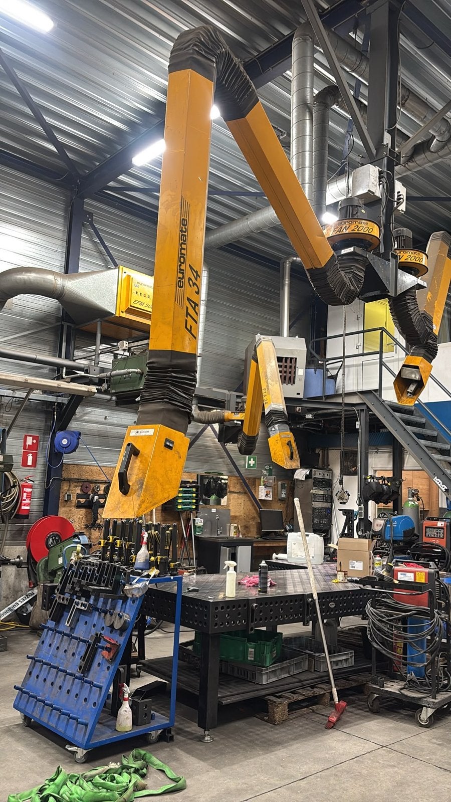 Euromate FTA 34 Afzuigarm met FAN 2000 Ventilator, Ophalen of Verzenden