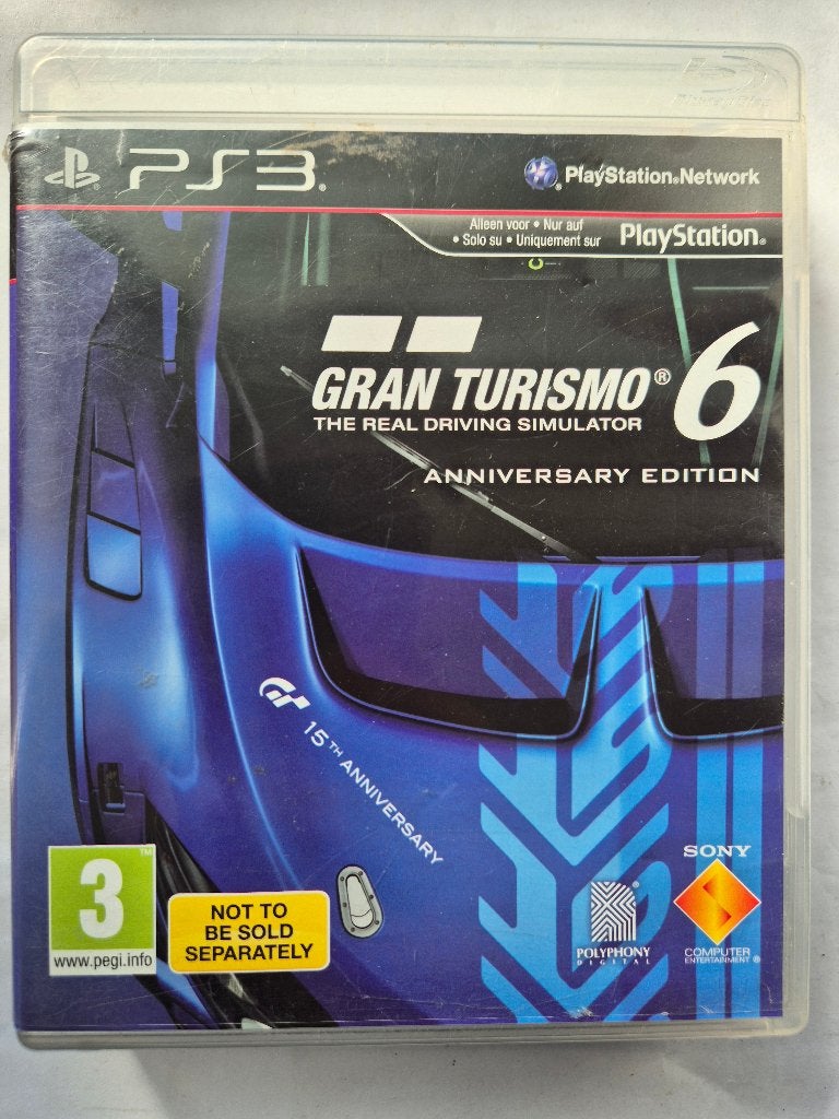 GRAN TURISMO 6 anniversary edition, Gebruikt, 1 speler, Racen en Vliegen, Ophalen of Verzenden