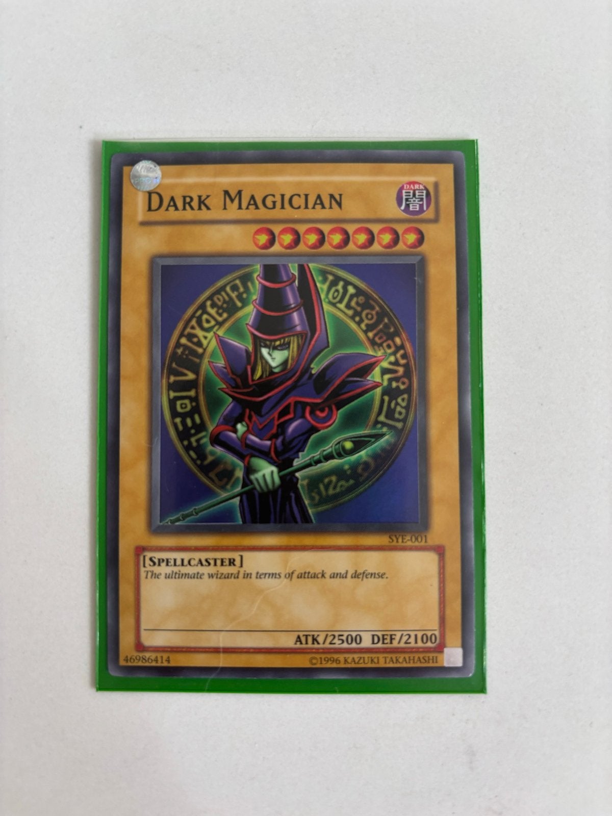 Yu-Gi-Oh! Dark Magician SYE-001 Spellcaster Kaart, Ophalen of Verzenden, Gebruikt, Losse kaart