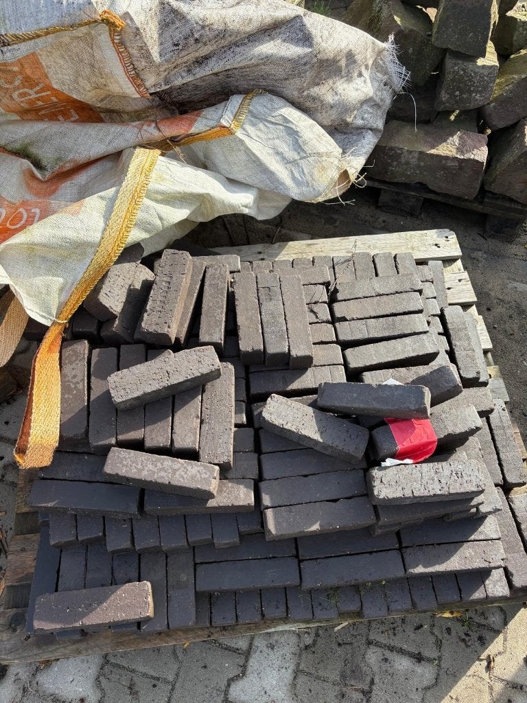 Waalformaat klinker 20x6x5 ongeveer 3 m2, Tuin en Terras, Ophalen, Klinkers, Zo goed als nieuw, Minder dan 5 m²